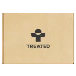 Brown box with Treated logo